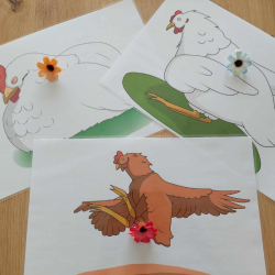 Postures poule