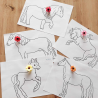 Kit de motricité fine - écriture du cheval